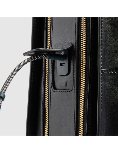 Zaino donna porta pc 15.6 Piquadro Patricia – Nero (N2) - foto 6