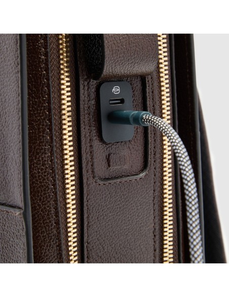 Zaino donna porta pc 15.6 Piquadro Patricia – Marrone - foto 6