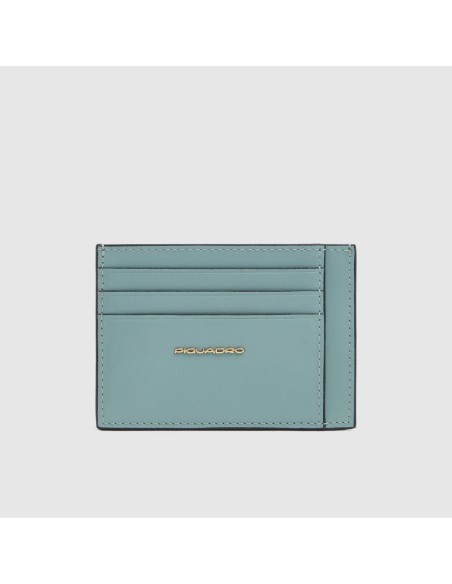 Portacarte donna sottile Piquadro Patricia – Azzurro - foto 1