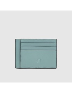 Portacarte donna sottile Piquadro Patricia – Azzurro - foto 1 2