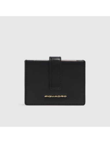 Portacarte donna in pelle Piquadro Patricia – Nero - foto 1
