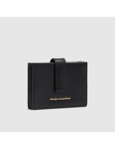 Portacarte donna in pelle Piquadro Patricia – Nero - foto 1 2