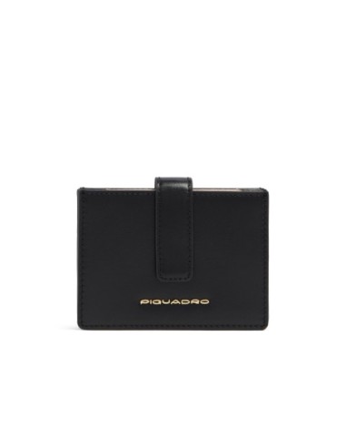 Portacarte donna in pelle Piquadro Patricia – Nero - foto 5