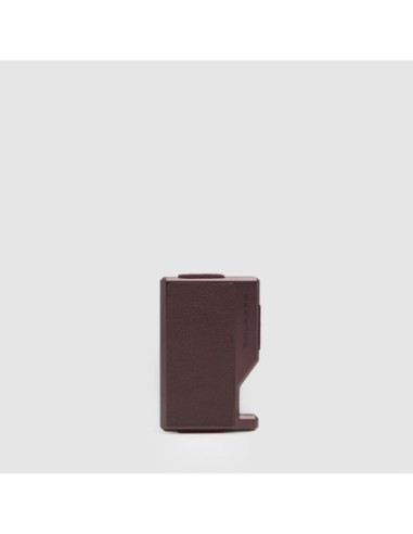 Portacarte di credito MagSafe con fascia elastica Piquadro Circle – Bordeaux/rosa - foto 1