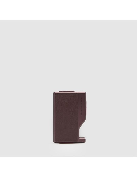 Portacarte di credito MagSafe con fascia elastica Piquadro Circle – Bordeaux/rosa - foto 1