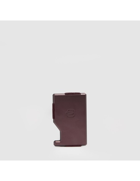 Portacarte di credito MagSafe con fascia elastica Piquadro Circle – Bordeaux/rosa - foto 2