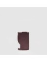 Portacarte di credito MagSafe con fascia elastica Piquadro Circle – Bordeaux/rosa Portacarte di credito MagSafe con fascia elastica Piquadro Circle – Bordeaux/rosa