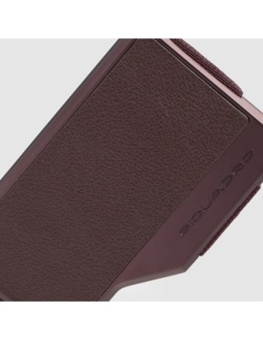 Portacarte di credito MagSafe con fascia elastica Piquadro Circle – Bordeaux/rosa - foto 3