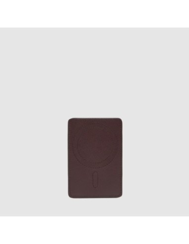 Portacarte di credito MagSafe donna in pelle sottile Piquadro Circle – Bordeaux/rosa - foto 2
