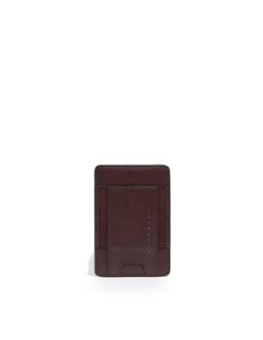 Portacarte di credito MagSafe donna in pelle sottile Piquadro Circle – Bordeaux/rosa - foto 4