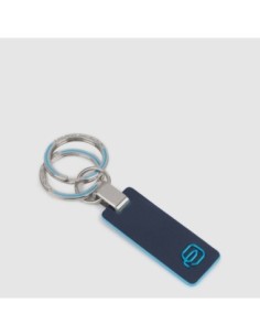 Portachiavi uomo a due anelli Piquadro Blue Square – Blu notte - foto 1