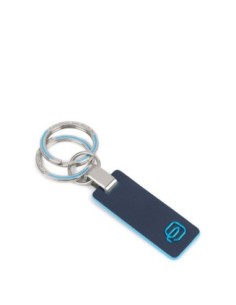 Portachiavi uomo a due anelli Piquadro Blue Square – Blu notte - foto 1 2
