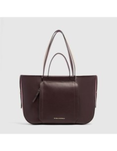 Borsa donna porta pc 14 Piquadro Circle – Bordeaux/rosa - foto 1