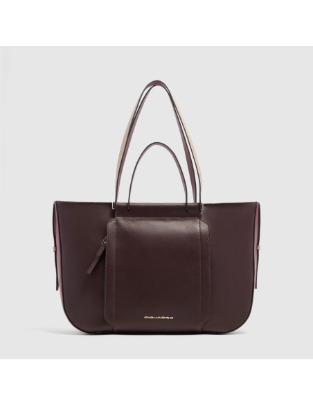 Borsa donna porta pc 14 Piquadro Circle – Bordeaux/rosa - foto 1