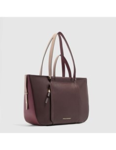 Borsa donna porta pc 14 Piquadro Circle – Bordeaux/rosa - foto 1 2
