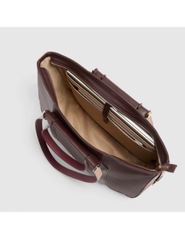 Borsa donna porta pc 14 Piquadro Circle – Bordeaux/rosa - foto 4