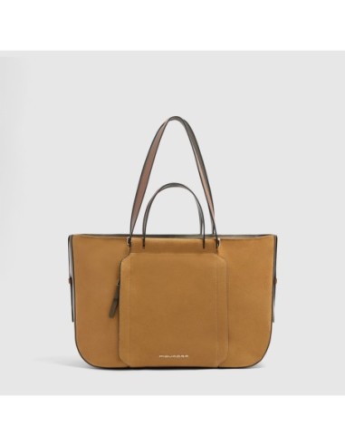 Borsa donna porta pc 14 Piquadro Circle – Nocciola scamosciato - foto 1