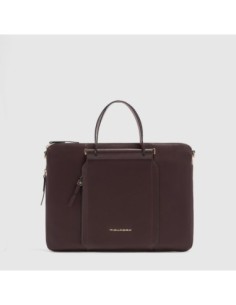 Borsa da lavoro donna porta pc 15.6 Piquadro Circle – Bordeaux/rosa - foto 1