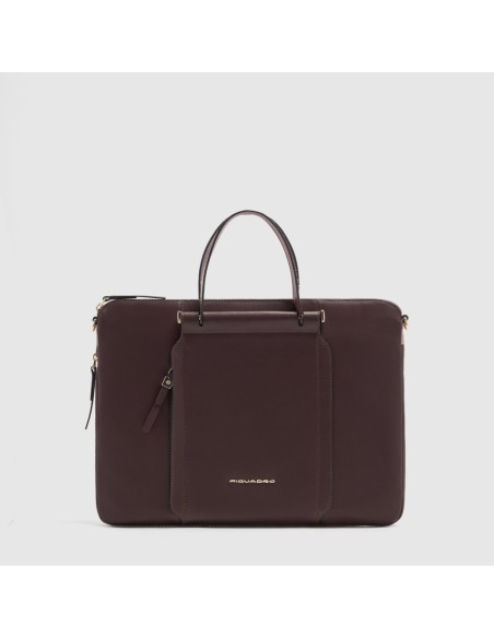Borsa da lavoro donna porta pc 15.6 Piquadro Circle – Bordeaux/rosa - foto 1