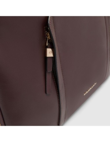 Borsa da lavoro donna porta pc 15.6 Piquadro Circle – Bordeaux/rosa - foto 6