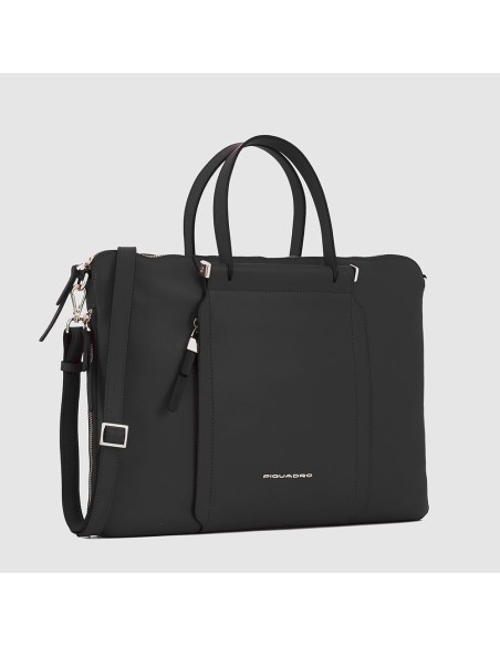 Borsa da lavoro donna porta pc 15.6 Piquadro Circle – Nero - foto 2