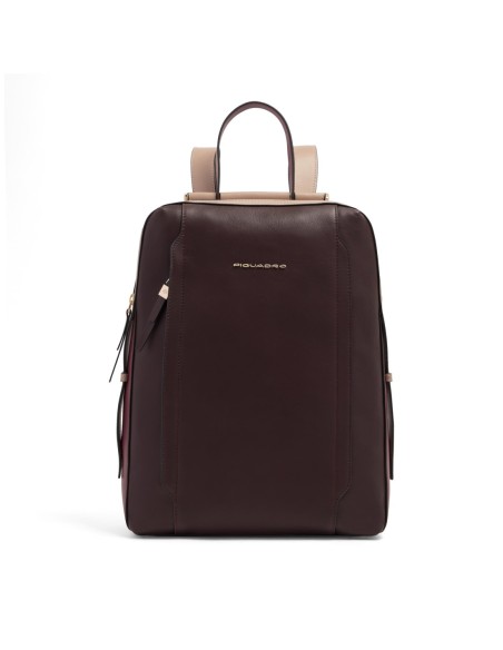 Zaino donna porta pc 14 Piquadro Circle – Bordeaux/rosa - foto 6
