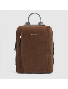 Zaino donna porta pc 14 Piquadro Circle – Camoscio noce scuro - foto 1
