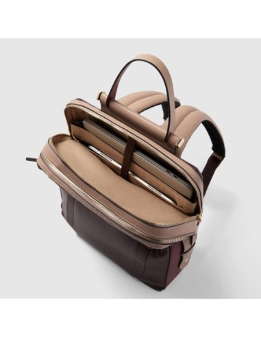 Zaino donna porta pc 15.6 Piquadro Circle – Bordeaux/rosa - foto 4