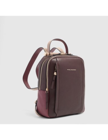 Zaino donna porta iPad Piquadro Circle – Bordeaux/rosa - foto 2