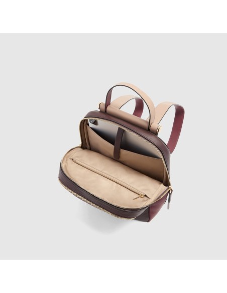 Zaino donna porta iPad Piquadro Circle – Bordeaux/rosa - foto 4