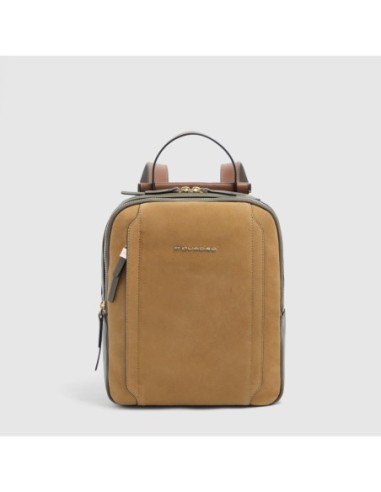 Zaino donna porta iPad Piquadro Circle – Nocciola scamosciato - foto 1
