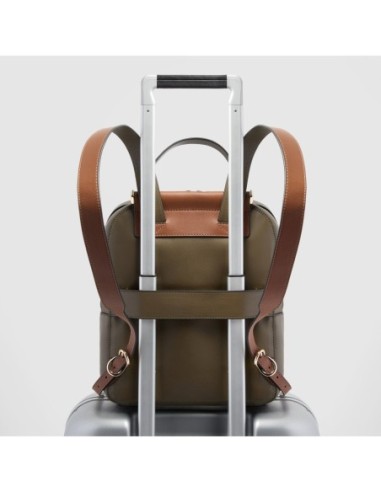 Zaino donna porta iPad Piquadro Circle – Nocciola scamosciato - foto 3