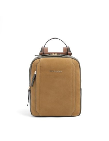 Zaino donna porta iPad Piquadro Circle – Nocciola scamosciato - foto 6