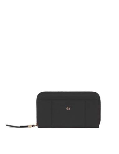 Portafogli donna grande zip-around Piquadro Circle – Nero - foto 5
