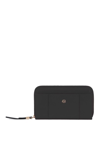 Portafogli donna grande zip-around Piquadro Circle – Nero - foto 5