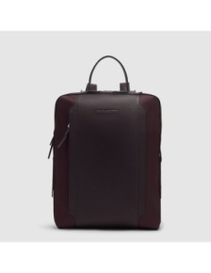 Zaino donna porta pc 15.6 in tessuto riciclato Piquadro Lyra – Bordeaux scuro - foto 1