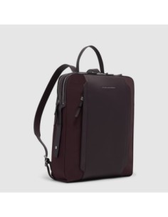Zaino donna porta pc 15.6 in tessuto riciclato Piquadro Lyra – Bordeaux scuro - foto 1 2