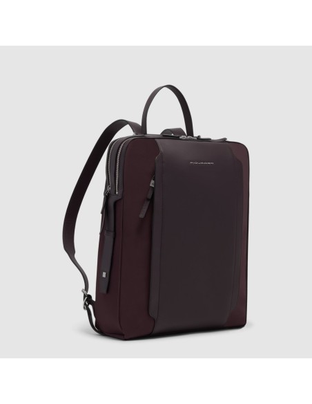 Zaino donna porta pc 15.6 in tessuto riciclato Piquadro Lyra – Bordeaux scuro - foto 2