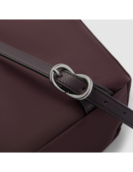 Zaino donna porta pc 15.6 in tessuto riciclato Piquadro Lyra – Bordeaux scuro - foto 5