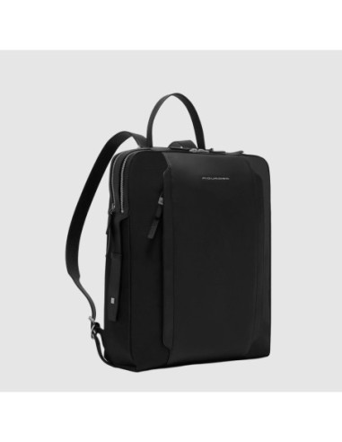 Zaino donna porta pc 15.6 in tessuto riciclato Piquadro Lyra – Nero - foto 2