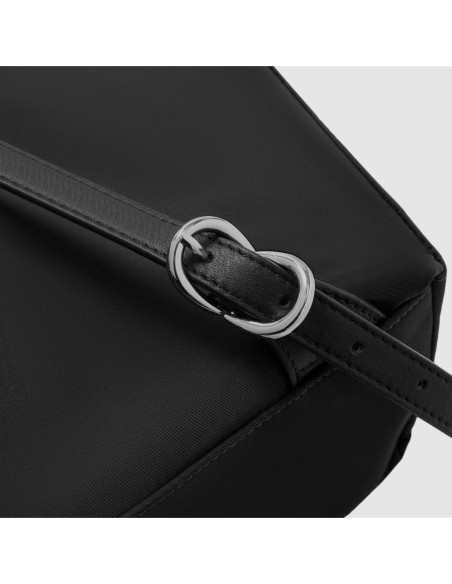 Zaino donna porta pc 15.6 in tessuto riciclato Piquadro Lyra – Nero - foto 5