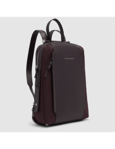 Zaino donna porta pc 14 in tessuto riciclato Piquadro Lyra – Bordeaux scuro - foto 2