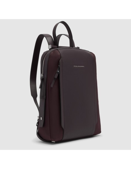 Zaino donna porta pc 14 in tessuto riciclato Piquadro Lyra – Bordeaux scuro - foto 2