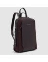 Zaino donna porta pc 14" in tessuto riciclato Piquadro Lyra – Bordeaux scuro