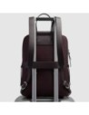 Zaino donna porta pc 14" in tessuto riciclato Piquadro Lyra – Bordeaux scuro