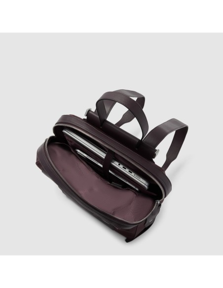Zaino donna porta pc 14 in tessuto riciclato Piquadro Lyra – Bordeaux scuro - foto 4