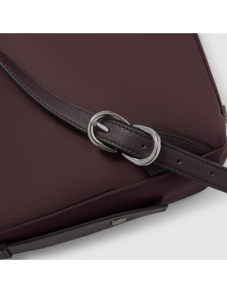 Zaino donna porta pc 14 in tessuto riciclato Piquadro Lyra – Bordeaux scuro - foto 5