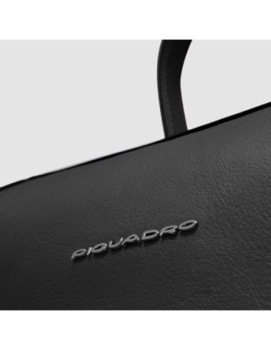 Zaino donna porta pc 14 in tessuto riciclato Piquadro Lyra – Nero - foto 6