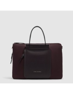 Borsa da lavoro donna sottile porta pc 15.6 Piquadro Lyra – Bordeaux scuro - foto 1