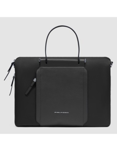 Borsa da lavoro donna sottile porta pc 15.6 Piquadro Lyra – Nero - foto 1